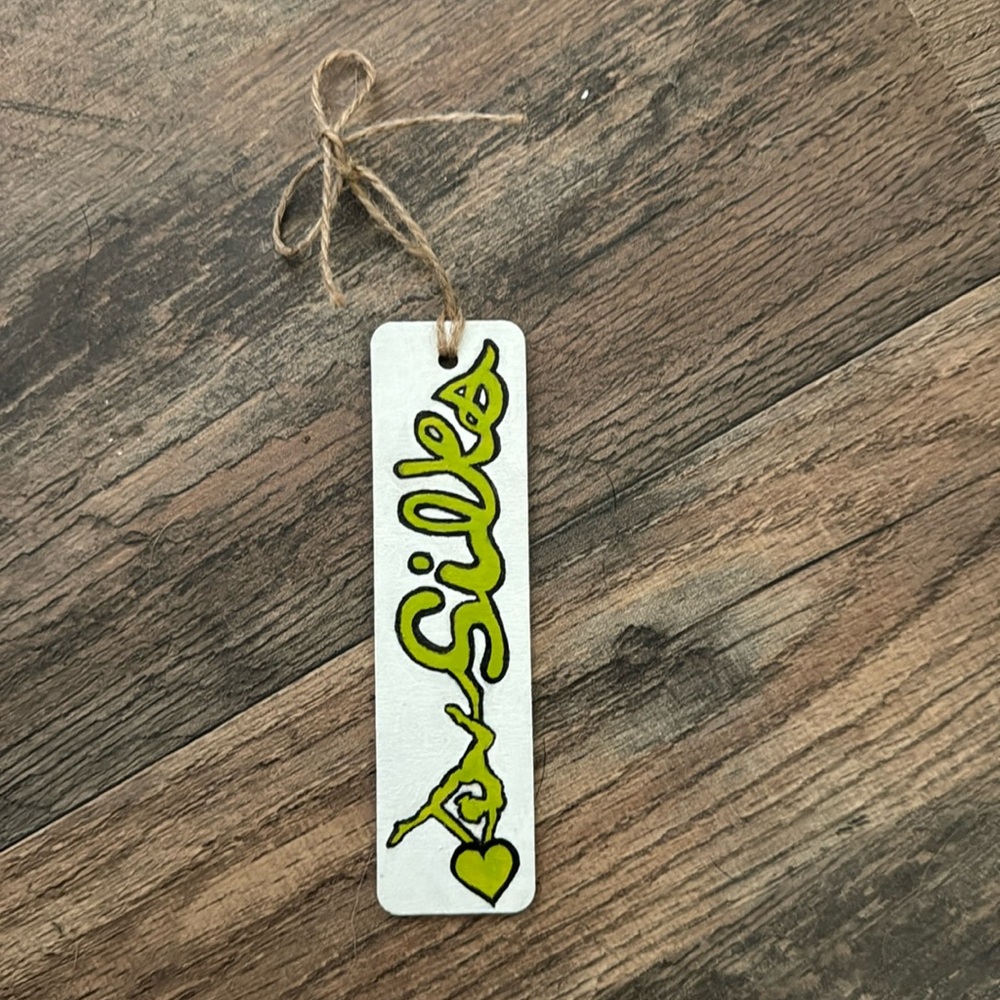 Handpainted Love Aerial Silks Bookmark